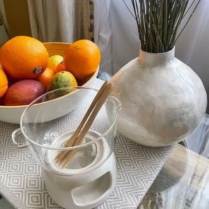 Cheese warmer. Fondue pot